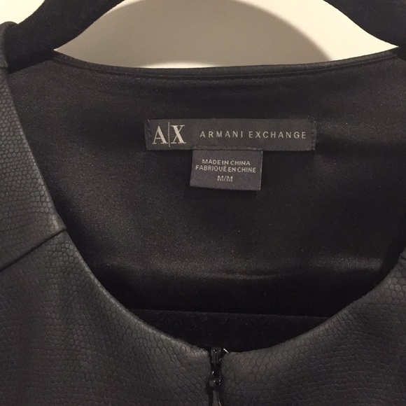 GUC A|X faux leather top with adjustable zipper - Picture 4 of 8